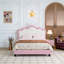 Lit simple tapissier princesse avec tête de lit couronne, lit plateforme simple avec tête de lit et pied de lit-1024124402-1023752671