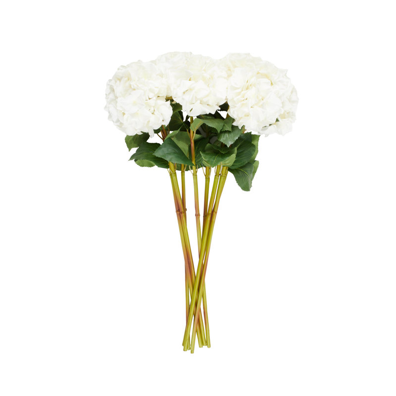Tige de fleur artificielle Cole et Grey, Blanc, H 33 po x l 14 po x P 14 po