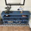 Console 62,2 po avec 4 tiroirs en bois peint-1362076034