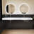 83'' Wall Mount Double Bathroom Sink SMC Bathroom Vessel Sink Only