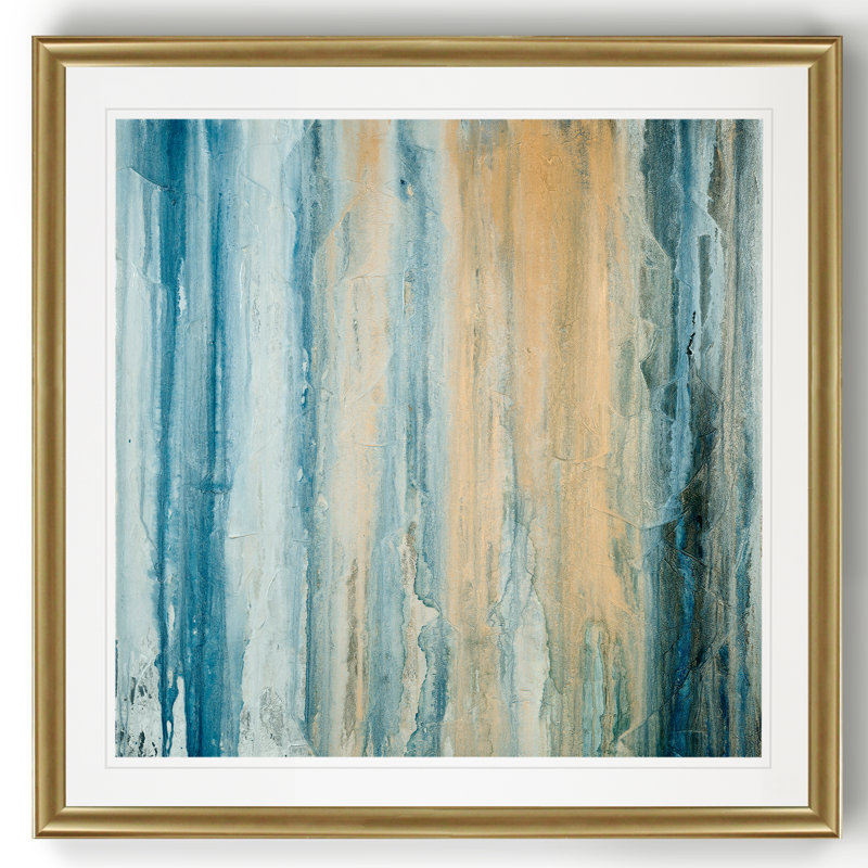 « tiger rayures i », reproduction d’art, Cadre doré, H 26,5 po x l 26,5 po x P 1,5 po
