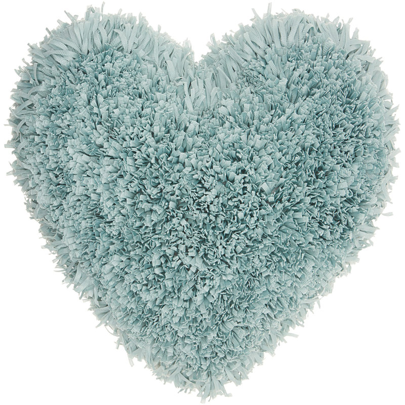Coussin en forme de cœur, Céladon