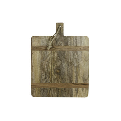 Planche à découper en bois de manguier naturel et jute Foreside Home & Garden 15 pouces