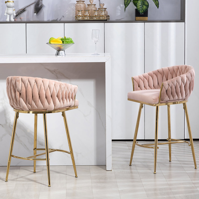 Tabouret de comptoir Cairo, Rose