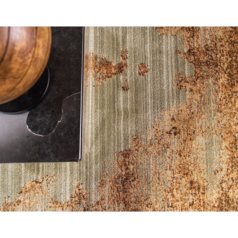 Tapis décoratif en herbe orientale Garth, Rectangle 4 pi x 6 pi