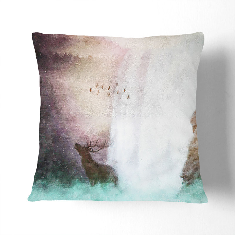 Square Throw Cushion, 40cm H x 40cm W x 15cm D