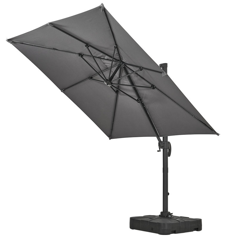 Arjina 250cm Cantilever Parasol, Dark Grey