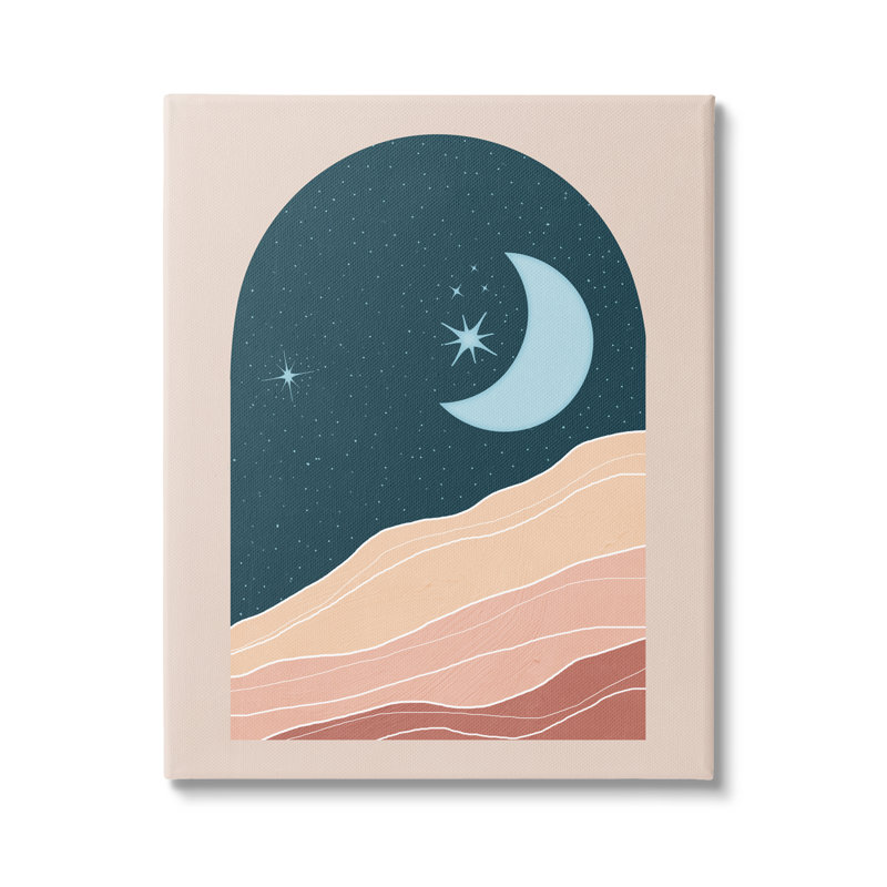 Rocky Night Dunes Constellated, Plaque murale, H 16 po x l 16 po x P 1,5 po