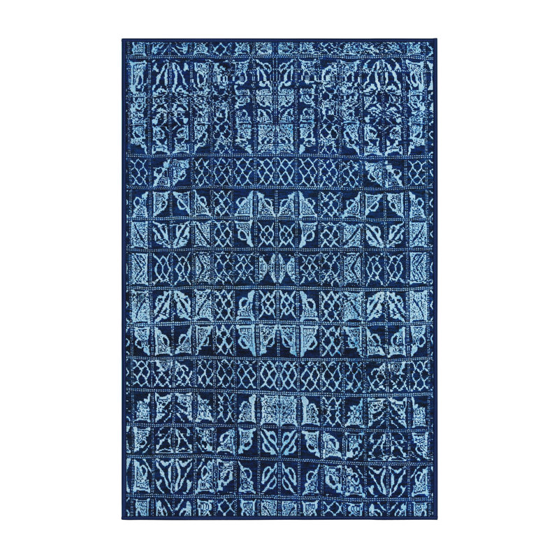 Tapis abstrait moderne 4490, Tapis de couloir 2 pi x 5 pi