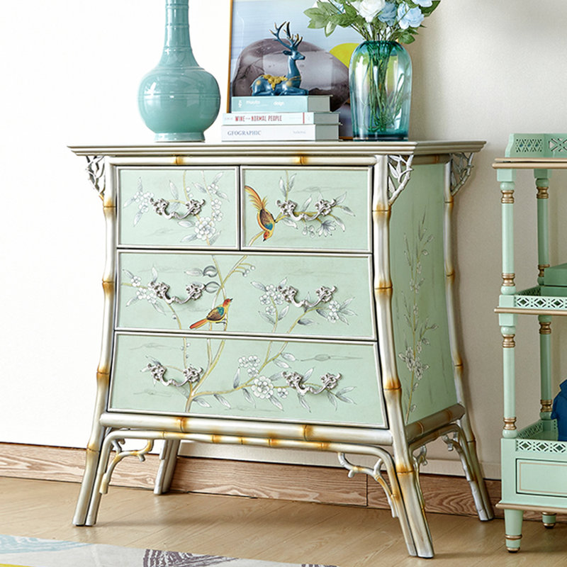Commode d'appoint vintage grande capacité