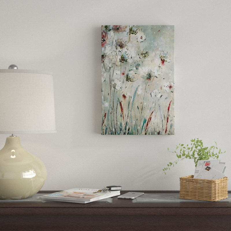 «Night Flowers» par Jill Martin - reproduction d'art sur toile tendue, H 40 po x l 26 po x P 1,5 po, Toile tendue