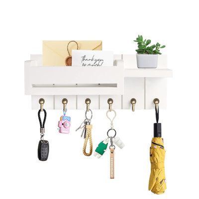 Wall Organizer with Key Hooks