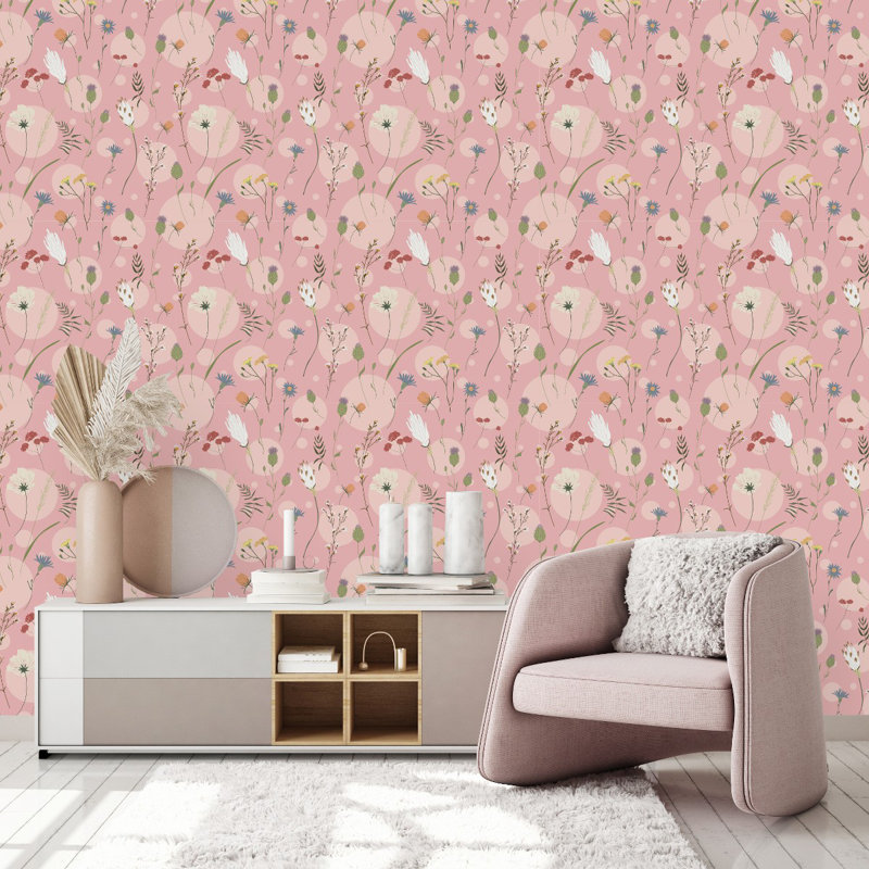Floral Tile, 2.08' W x 10.42' L