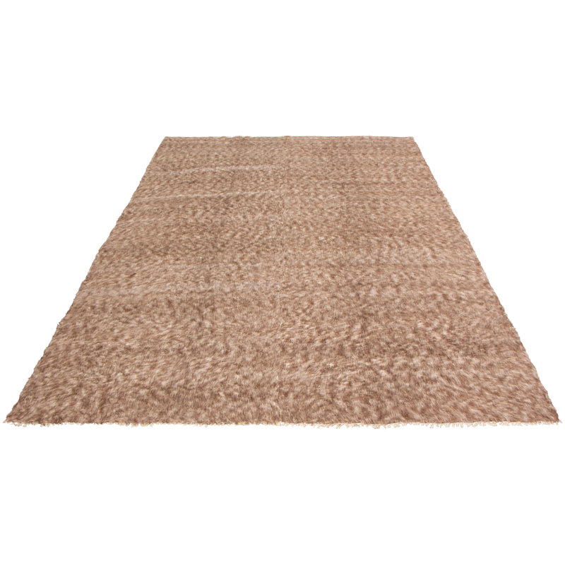 Tapis brun Avren Flokati 9 pi 10 po x 13 pi 5 po