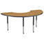 Table d'activité demi-lune 36 "x 72" avec pieds réglables-99075977-39310945