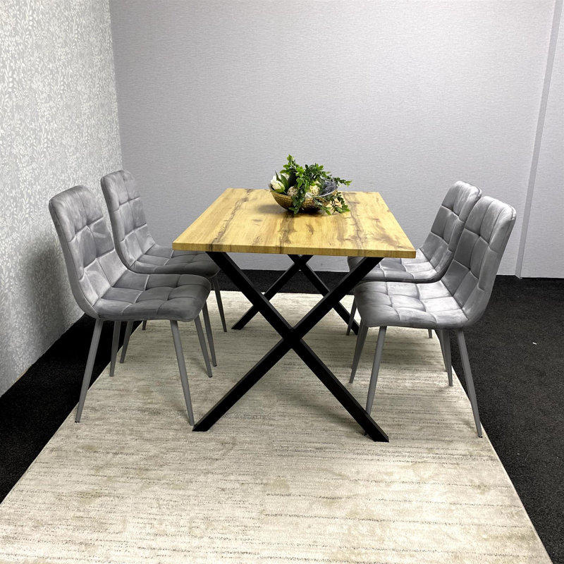 4 - Person Dining Set, Grey