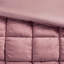 Édredon pour lit simple en rose, velours avec microfibre, rembourrage en duvet synthétique, surpiqûres 3D, boîte, lavable à la machine, envers en microfibre à 100%, rembourrage, couture, intriguant et chaud, rose-120954497-120954500