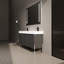 Meuble-lavabo autoportant 60 po avec double lavabo en résine, armoire de rangement avec portes à fermeture douce (ensemble KD)