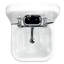 Nantucket Sinks 16.5''  Fireclay Specialty Wall Mount Bathroom Sink with Faucet and Overflow-987756834-987756833