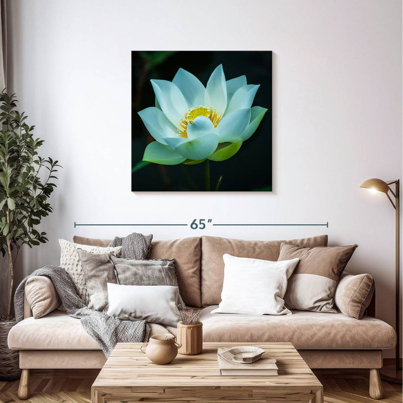 Harnek Lotus At Dawn, 36'' H x 36'' W