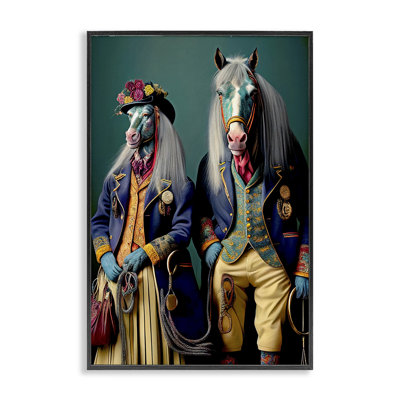 «Old Fashioned Horses», estampe numérique par Sasha