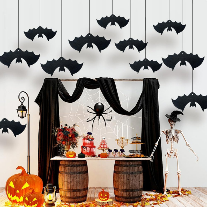 Weather Resistant Paper Wall Mounted Halloween Outdoor Decoration