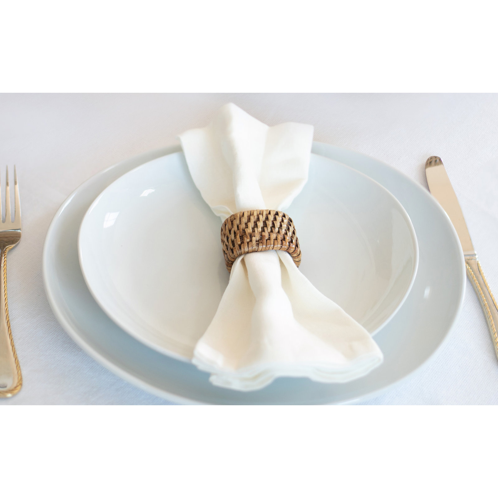 Camden Napkin Ring, Honey Brown