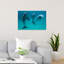 Three Dolphins Swimming Peaceful Serene Contemporary Dolphin Nature Ocean Wall Art Print by Barathieu Gabriel - Wrapped Canvas Print-1567230243