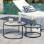Round Metal Outdoor Coffee Table , 203.2cm cm W 203.2cm cm D