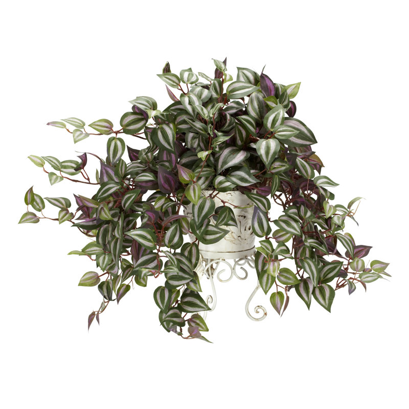 Plante de feuillage artificiel 18" en pot de fleurs