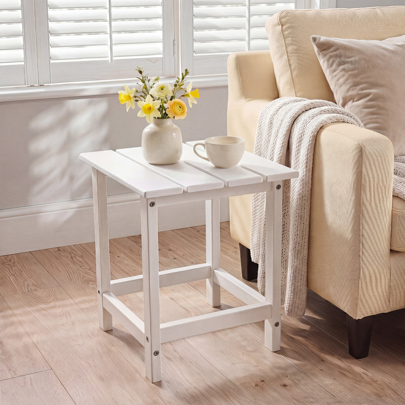 Table de bout pour l'extérieur Adirondack, Blanc
