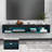 Floating TV Stand with Storage and Lights for TVs up to 75" Black