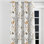 Rideaux à motif floral - Rideau à œillets beige sable et fleurs de jardin - 1 panneau