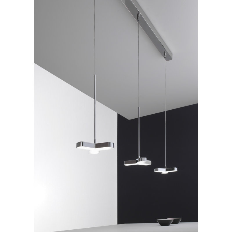 Dayton 3 - Light LED Kitchen Island Pendant, Polished chrome