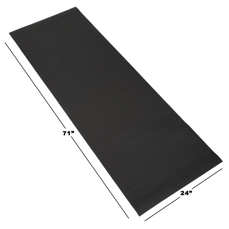 Wakeman Outdoors Yoga Mat with Alignment Marks - Lightweight