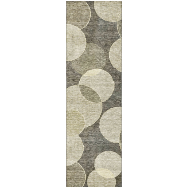 Premium Machine Washable Lubbers AMF1751 Geometric Rug, Runner 2'3" x 7'6"