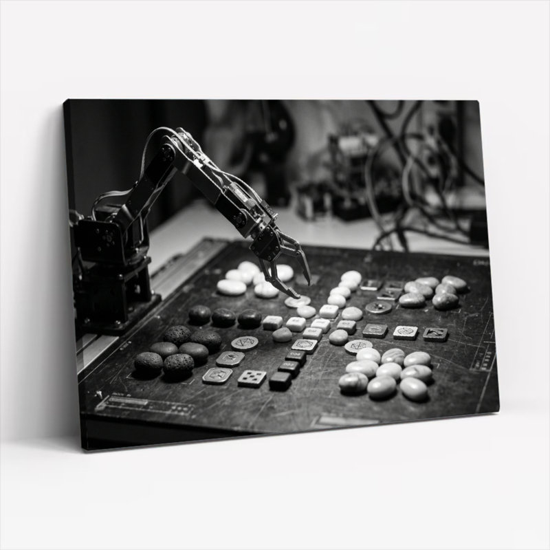 Ensemble d'une toile murale de jeu de robot, 28"H x 40"W, Wrapped Canvas