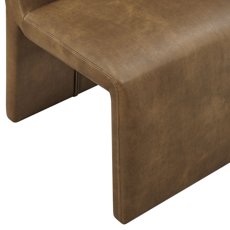 Emory Vegan Leather Dining Side Chair, Canyon
