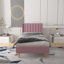 Base de lit tapissier avec tête de lit à oreilles Deeb-609195246-609195235