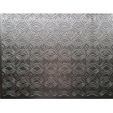 Pinney Backsplash Wall Panel Metallic Orchids Interlocked in Copper Silver