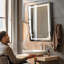 Miroir inclinable avec lumières DEL Maytha