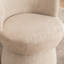 Fauteuil d'appoint rembourré Allis, tabouret de coiffeuse pivotant avec dossier à oreilles, fauteuil de maquillage en tissu Boucle-701948478