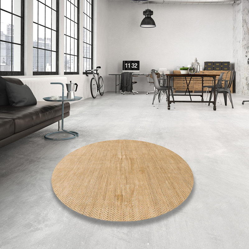 Tapis abstrait moderne 1518, Rond 7 pi