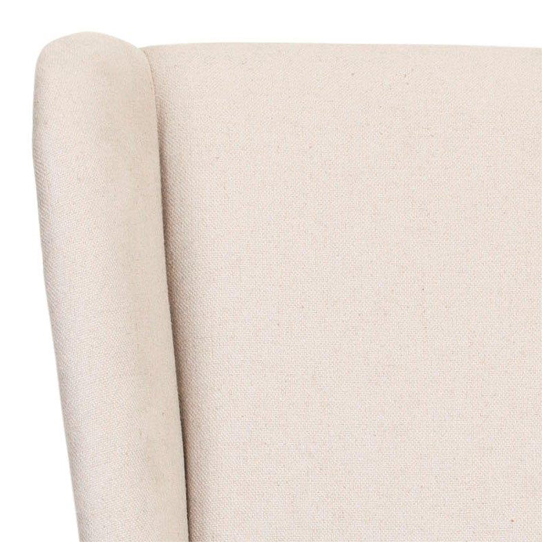 Bacall 18.3'' H Linen Upholstered Side Chair, Taupe with Silver Stud Trim