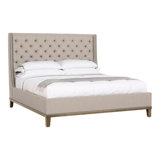 Michael Weiss California King Tufted Upholstered Panel Bed