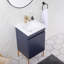 Ensemble de meuble-lavabo simple 18 po bleu