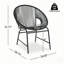 Chaise de patio d'extérieur en osier, ensemble de 2-741745242