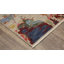 Tapis en laine / nylon japonais tissé à la machine à motif abstrait japonais / rouge / beige / orange-661217499