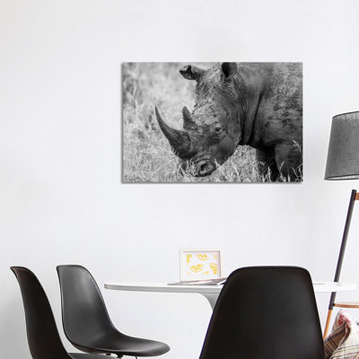 Rhino's Male by Anders Jorulf - Wrapped Canvas Print