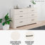 Commode double 6 tiroirs 59,53 po Vandi
